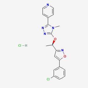 molecular formula C19H17Cl2N5O2 B560512 AZD-2066 盐酸盐 CAS No. 934338-70-2