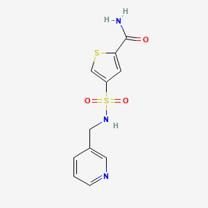 4-{[(3-pyridinylmethyl)amino]sulfonyl}-2-thiophenecarboxamide