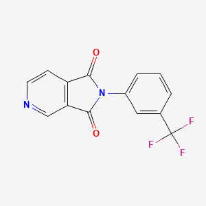 molecular formula C14H7F3N2O2 B5605288 2-[3-(trifluoromethyl)phenyl]-1H-pyrrolo[3,4-c]pyridine-1,3(2H)-dione 