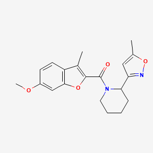 1-[(6-methoxy-3-methyl-1-benzofuran-2-yl)carbonyl]-2-(5-methyl-3-isoxazolyl)piperidine