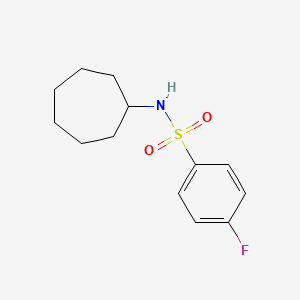 N-cycloheptyl-4-fluorobenzenesulfonamide