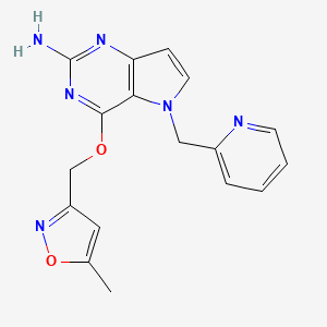 molecular formula C₁₇H₁₆N₆O₂ B560538 TLR7 激动剂-1 CAS No. 1642857-69-9