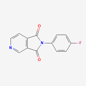 molecular formula C13H7FN2O2 B5605387 2-(4-fluorophenyl)-1H-pyrrolo[3,4-c]pyridine-1,3(2H)-dione 