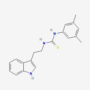 molecular formula C19H21N3S B5605411 1-(3,5-dimethylphenyl)-3-[2-(1H-indol-3-yl)ethyl]thiourea 