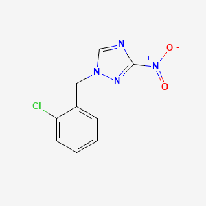 molecular formula C9H7ClN4O2 B5605439 1-(2-chlorobenzyl)-3-nitro-1H-1,2,4-triazole 