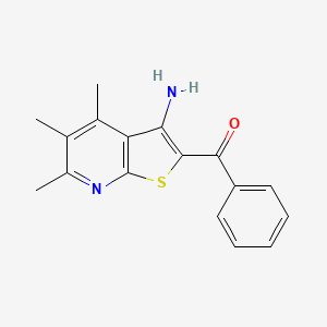 molecular formula C17H16N2OS B5605481 (3-amino-4,5,6-trimethylthieno[2,3-b]pyridin-2-yl)(phenyl)methanone 