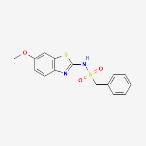 N-(6-methoxy-1,3-benzothiazol-2-yl)-1-phenylmethanesulfonamide