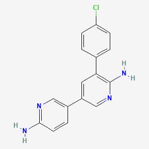 molecular formula C16H13ClN4 B560549 PF-06260933 