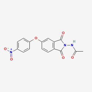 N-[5-(4-nitrophenoxy)-1,3-dioxo-1,3-dihydro-2H-isoindol-2-yl]acetamide