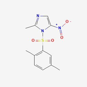 molecular formula C12H13N3O4S B5605498 1-(2,5-DIMETHYLBENZENESULFONYL)-2-METHYL-5-NITRO-1H-IMIDAZOLE 