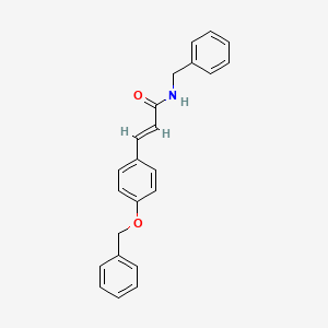 molecular formula C23H21NO2 B5605509 N-苄基-3-[4-(苄氧基)苯基]丙烯酰胺 