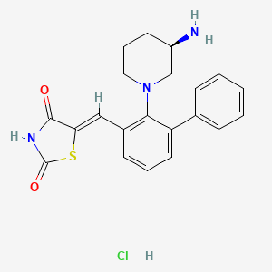 molecular formula C21H22ClN3O2S B560551 Azd-1208 hydrochloride 