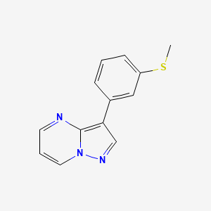 molecular formula C13H11N3S B5605518 3-[3-(methylthio)phenyl]pyrazolo[1,5-a]pyrimidine 