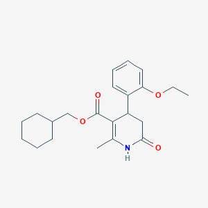 cyclohexylmethyl 4-(2-ethoxyphenyl)-2-methyl-6-oxo-1,4,5,6-tetrahydro-3-pyridinecarboxylate