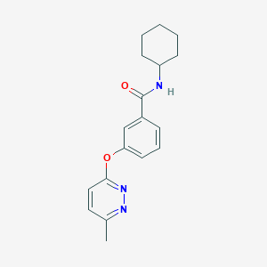 N-cyclohexyl-3-[(6-methyl-3-pyridazinyl)oxy]benzamide