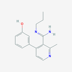 4-(3-hydroxyphenyl)-2-methyl-N-propyl-3-pyridinecarboximidamide