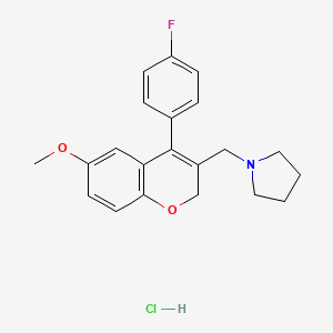 molecular formula C₂₁H₂₃ClFNO₂ B560554 AX-024 盐酸盐 CAS No. 1704801-24-0