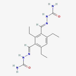 molecular formula C16H24N6O2 B5605583 [(E)-[3-[(E)-(carbamoylhydrazinylidene)methyl]-2,4,6-triethylphenyl]methylideneamino]urea 