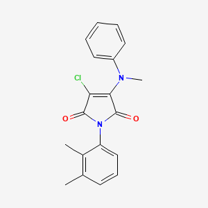 3-chloro-1-(2,3-dimethylphenyl)-4-[methyl(phenyl)amino]-1H-pyrrole-2,5-dione