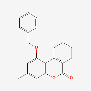 1-(benzyloxy)-3-methyl-7,8,9,10-tetrahydro-6H-benzo[c]chromen-6-one