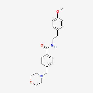 N-[2-(4-methoxyphenyl)ethyl]-4-(4-morpholinylmethyl)benzamide