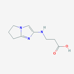 molecular formula C9H13N3O2 B5605630 3-(6,7-dihydro-5H-pyrrolo[1,2-a]imidazol-2-ylamino)propanoic acid 