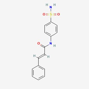 molecular formula C15H14N2O3S B5605646 (2E)-3-phenyl-N-(4-sulfamoylphenyl)prop-2-enamide CAS No. 2621-98-9