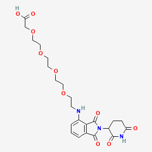 molecular formula C₂₃H₂₉N₃O₁₀ B560566 E3 连接酶配体-连接子偶联物 1 CAS No. 2097938-44-6