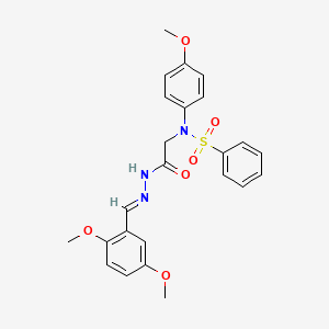 N-{2-[2-(2,5-dimethoxybenzylidene)hydrazino]-2-oxoethyl}-N-(4-methoxyphenyl)benzenesulfonamide