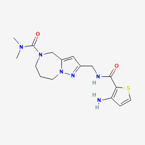 2-({[(3-amino-2-thienyl)carbonyl]amino}methyl)-N,N-dimethyl-7,8-dihydro-4H-pyrazolo[1,5-a][1,4]diazepine-5(6H)-carboxamide