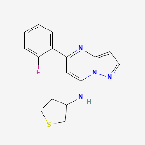 5-(2-fluorophenyl)-N-(tetrahydro-3-thienyl)pyrazolo[1,5-a]pyrimidin-7-amine