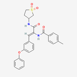 N-[1-{[(1,1-dioxidotetrahydro-3-thienyl)amino]carbonyl}-2-(3-phenoxyphenyl)vinyl]-4-methylbenzamide