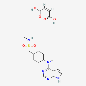 molecular formula C₁₉H₂₇N₅O₆S B560574 奥克拉替尼马来酸盐 CAS No. 1208319-27-0