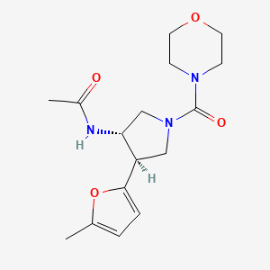 N-[(3S*,4R*)-4-(5-methyl-2-furyl)-1-(4-morpholinylcarbonyl)-3-pyrrolidinyl]acetamide