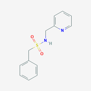 molecular formula C13H14N2O2S B5605742 1-phenyl-N-(pyridin-2-ylmethyl)methanesulfonamide 