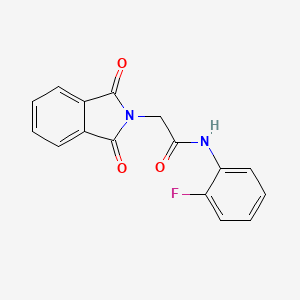 molecular formula C16H11FN2O3 B5605749 2-(1,3-dioxo-1,3-dihydro-2H-isoindol-2-yl)-N-(2-fluorophenyl)acetamide 