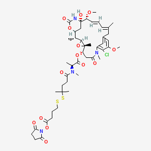molecular formula C₄₆H₆₃ClN₄O₁₄S₂ B560575 Spdb-DM4 CAS No. 1626359-62-3