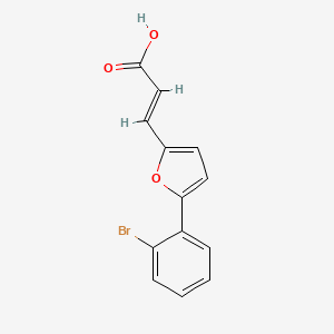 3-[5-(2-bromophenyl)-2-furyl]acrylic acid