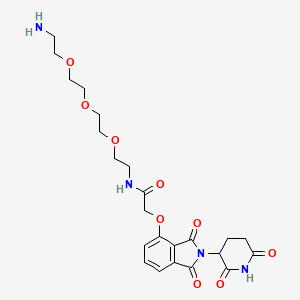 molecular formula C₂₃H₃₀N₄O₉ B560577 E3 连接酶配体-接头偶联物 21 CAS No. 1957236-20-2