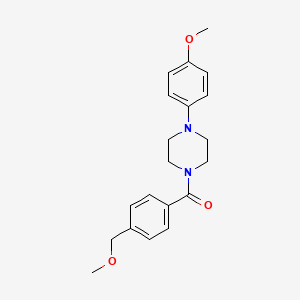 molecular formula C20H24N2O3 B5605770 1-[4-(methoxymethyl)benzoyl]-4-(4-methoxyphenyl)piperazine 