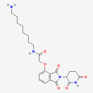 molecular formula C₂₃H₃₀N₄O₆ B560578 E3 连接酶配体-连接子偶联物 20 CAS No. 1950635-15-0