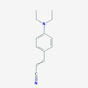 molecular formula C13H16N2 B056058 3-[4-(二乙氨基)苯基]丙-2-烯腈 CAS No. 119516-33-5
