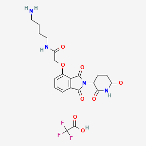 molecular formula C₂₁H₂₃F₃N₄O₈ B560581 E3 连接酶配体-连接子偶联物 16 CAS No. 1799711-25-3