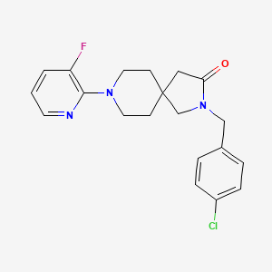 2-(4-chlorobenzyl)-8-(3-fluoro-2-pyridinyl)-2,8-diazaspiro[4.5]decan-3-one