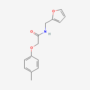 molecular formula C14H15NO3 B5605832 N-(2-furylmethyl)-2-(4-methylphenoxy)acetamide 