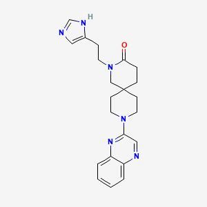 2-[2-(1H-imidazol-4-yl)ethyl]-9-quinoxalin-2-yl-2,9-diazaspiro[5.5]undecan-3-one