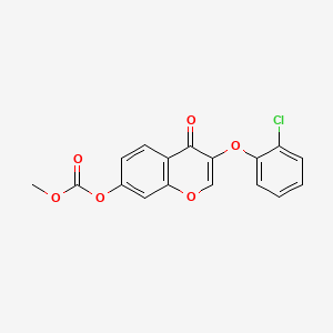 3-(2-chlorophenoxy)-4-oxo-4H-chromen-7-yl methyl carbonate