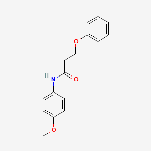 molecular formula C16H17NO3 B5605928 N-(4-methoxyphenyl)-3-phenoxypropanamide 