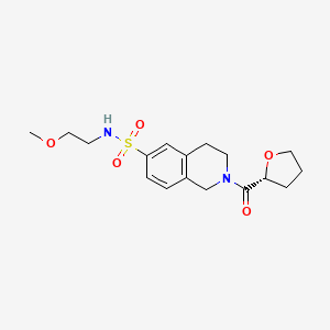 N-(2-methoxyethyl)-2-[(2R)-tetrahydrofuran-2-ylcarbonyl]-1,2,3,4-tetrahydroisoquinoline-6-sulfonamide