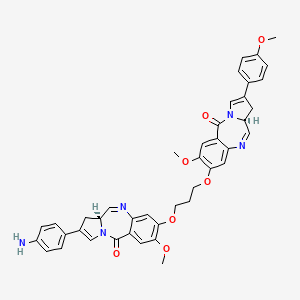 molecular formula C₄₂H₃₉N₅O₇ B560600 PBD 二聚体 CAS No. 1222490-34-7